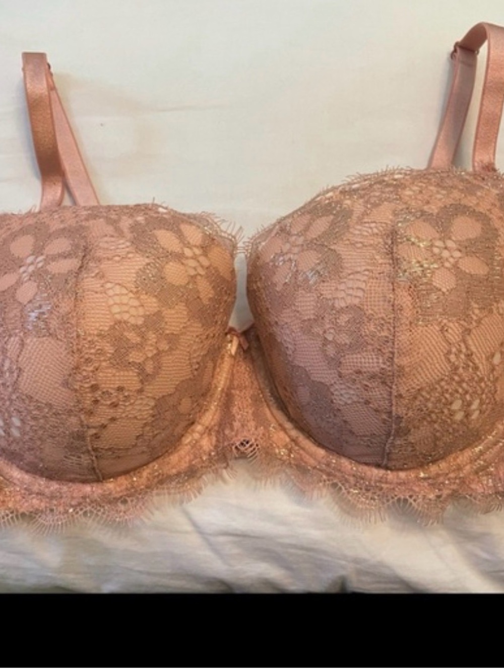 Victoria's Secret DREAM ANGELS 
Lace Lightly Lined Demi Bra 36DDD